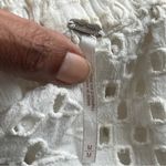 Free People | That Girl White Eyelet Lace Off Shoulder Crop Top Sz M Photo 5