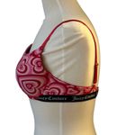Juicy Couture  Intimates Colorful Hearts Padded Bra Womens 38C Pink Red‎ Lounge Photo 2