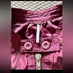 Free People  Womens Jacket Full Zip Wine Burgundy Bomber‎ Size Medium Photo 3