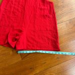 SheIn Emery Rose Knot Front Pocket Patched Red Overall Romper Photo 6