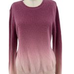 The Cashmere Project Sweater Crew Neck Long Sleeve Ombre Dip Dye Pink Size XL Pink Photo 2