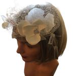 David's Bridal David’s Bridal Russian Tulle Blusher Veil W/Handband & Swarovski Crystals NEW Photo 0