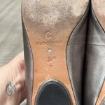 Corso Como  pewter ballerina flats with funky flower adornment on the toes. Photo 6