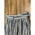 NWOT Peyton & Parker Blues Striped Button A Line Skirt Sz 6 Gray Photo 6