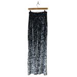 Pretty Little Thing Crushed Velvet Wide Leg Palazzo Pants Womens 12 Silver NYE Photo 4