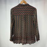 Maeve ‎ by Anthropologie Janie Flounced Peasant Blouse in Multi Size 4 Photo 8