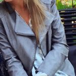 Fillmore Grey Faux Leather Jacket Gray Size M Photo 1