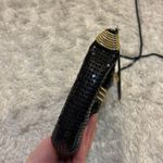 Vintage 80s Glam Black Metal Mesh Bow Purse Shoulder Handbag Chainmaille Gold Photo 7