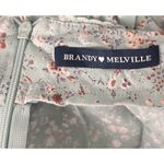 Brandy Melville Phoebe Midi Skirt Ditsy Floral Thigh Slit Teal Mint Coquette S Photo 5