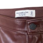 Abercrombie & Fitch the 90s Straight Ultra High Rise Vegan Leather Pant Photo 2