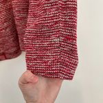 Talbots Berkeley Tweed Knit Jacket Red White Black Textured Notch Neck Blazer 8 Photo 12