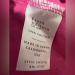 Frank & Eileen $168 Patty Popover Henley Top Short Sleeve Shirt Pullover Pink Size L Photo 4