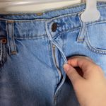 Nobody denim light wash denim skirt with fringed hem size 26 Photo 4