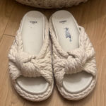 Fendi  Cream Rope Slide Sandals Photo 0