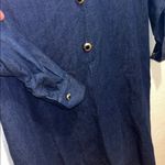 Vintage Western Country Cowgirl 80s Y2K Denim Shirt Jean Dress Gold Denim Retro Size XL Photo 4