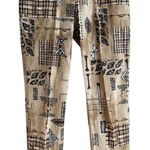 Chico's Chico’s Design Pants Women’s Size M Jeans Beige Tribal Casual Artistic‎ Western Photo 0