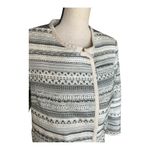 Parker Tweed Zip Front Jacket Size M Photo 5