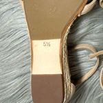 J.Crew  Marina Mini-Wedge Cross Straps Espadrilles Cream Sandals Size 5 1/2 Photo 8