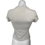 Qinsen Women's Gray Short Sleeve Crew Neck Slim Stretch T Shirt Tee Top Size S Photo 1
