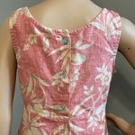 Jessica Howard Linen Pink and Cream Tropical Floral Dress Size Small Photo 5