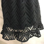 Sugar+Lips Black All My Love Plunging Crochet Lace Dress Photo 6