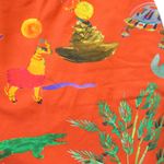 Sézane NWT Sezane x G. Kero Samantha in The Animal Orange Wrap Mini Dress S Photo 11