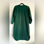 Vintage Metropolitan Women’s Fleece Flannel Sleep Shirt Nightgown Felted Cat S Green Photo 3