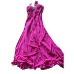 Vintage Fiesta Women’s Prom Formal Hot Pink Stones Layered Dress Women’s Size M Size M Photo 1