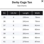 Rollie Nation Tan Leather Derby Cage Lace Up Shoes Size 7 Photo 13