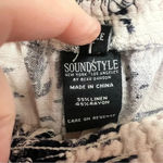 SOUND STYLE by Beau Dawson Linen Rayon Wide Leg Floral Pants size large Blue Photo 5