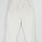 Levi's  Pleated Balloon Leg Pants High Waisted Cropped in White Women's 25 Photo 2