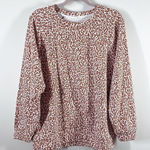 Lou & grey  signature soft leopard printed crewneck sweatshirt pullover‎ sweater Photo 0