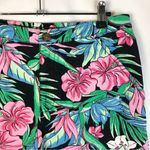 Wild Fable Black Pink & Green Tropical Floral Shorts S Photo 2