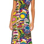 Jams World Vintage Sun Motif Colorful Shift Maxi Dress Size M Photo 0