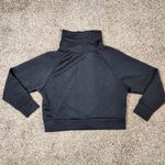 Juicy Couture Sweater Womens Size Large Cropped High Neck Pullover Black Heavy Photo 1