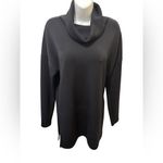 Spanx AirEssentials Turtleneck Tunic Knit Pullover Sz L Black Soft Athleisure Photo 1
