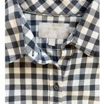 Banana Republic  Soft-wash Gingham Flannel Shirt Dark Charcoal L Photo 7