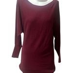 Trouve Women's Red Long Sleeve Boat Neck Blouse Size M Size M Photo 7