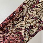 Dress Barn Surplice Wrap Burgundy Paisley Stretchy Plus Size Sequin Top Boho Chic Photo 8