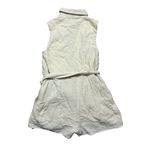 Lulus NWT  Women's Corbett Beige Gauzy Collared Belted Sleeveless Romper Size S Photo 6