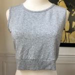 Bailey 44 Grey French Terry Crop Tank Top M Photo 0