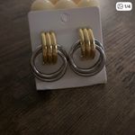 Chunky Gold/Silver Earrings Gold Photo 2