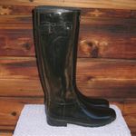 Hunter Original Refined tall wellington boots in black gloss Photo 3
