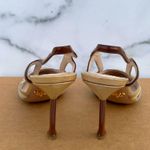 Prada women’s patent leather cutout slingback pumps size 35.5 US 5.5 Photo 4