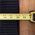 Lands' End  Sweater Women M 10-12 Cable Ribbed Full Zip Cardigan Cotton Black Photo 2