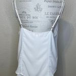 Bongo White and Blue Embroidered Stitching Women's Tank Top XL Photo 5