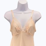 Vintage Baby Doll Slip Dress XS Champagne Wedding Honeymoon Undergarment Staple Tan Photo 2