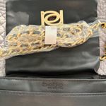 Bebe  Liv Logo Monogram Crossbody Black Light Pink Gold Chain NWT Photo 7