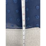 Blooming Jelly  Women's Blouse Short Sleeve Solid Navy Blue Size XXL Trapeze Photo 5