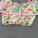 Women’s Sz: M Unique 21 Bright Colorful Floral Off The Shoulder Sheer Blouse. Pink Size M Photo 4